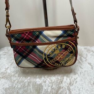 Lauren Ralph Lauren Steward Plaid Crossbody Bag